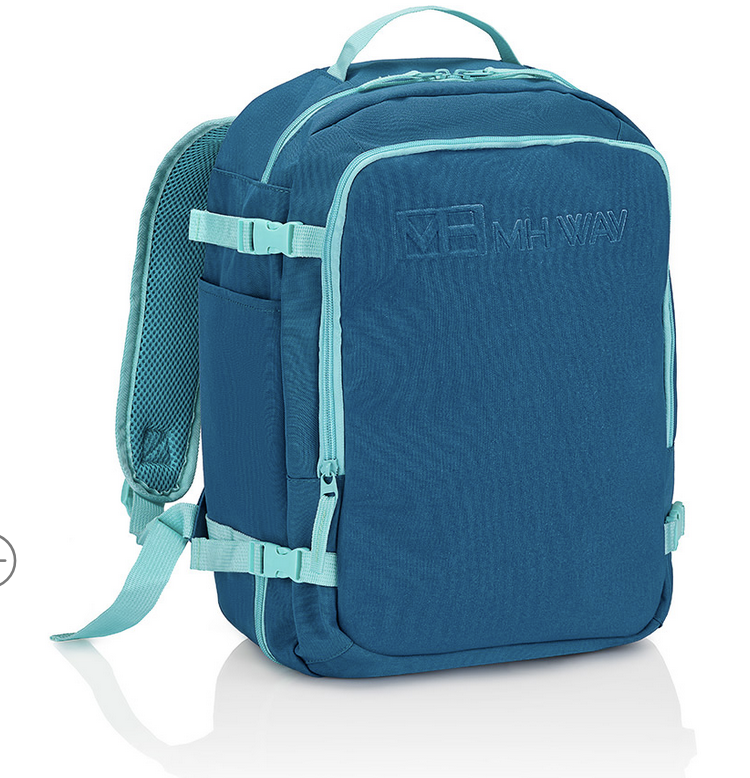MH WAY Zaino Underseat Softlight Nylon Turchese/Celeste