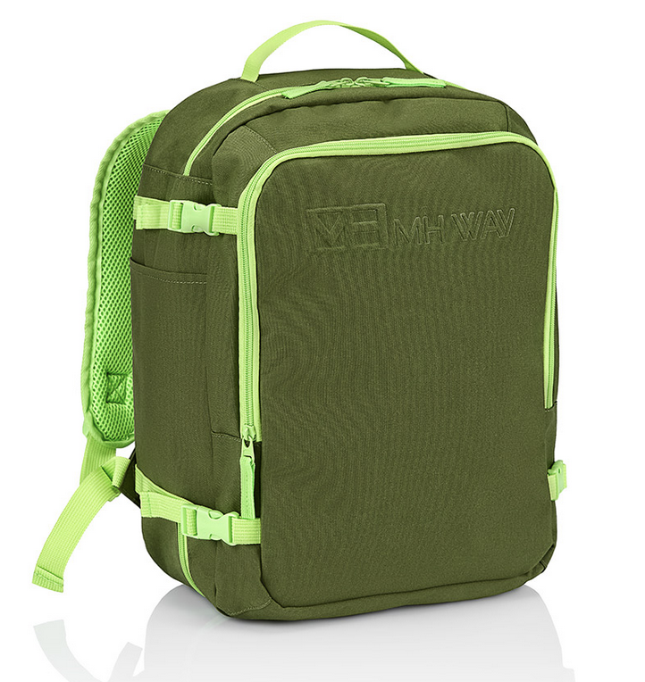 MH WAY Zaino Underseat Softlight Nylon Verde/Fluo
