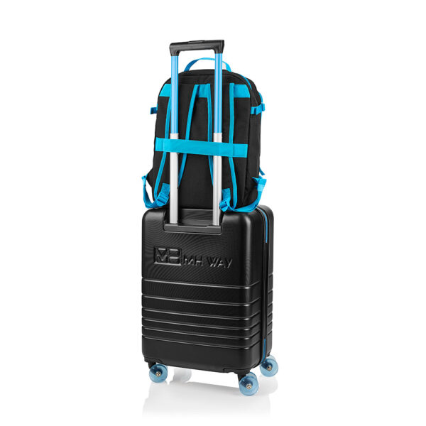 MH WAY Zaino Underseat Softlight Nylon Nero/Celeste - immagine 3