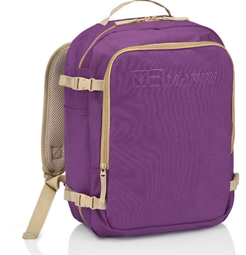MH WAY Zaino Underseat Softlight Nylon Viola/ Beige