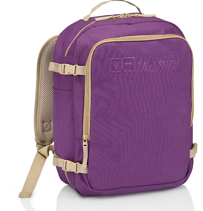 MH WAY Zaino Underseat Softlight Nylon Viola/ Beige