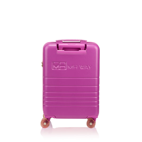 MH WAY Trolley Cabina slim 4 ruote Viola/Beige - immagine 3