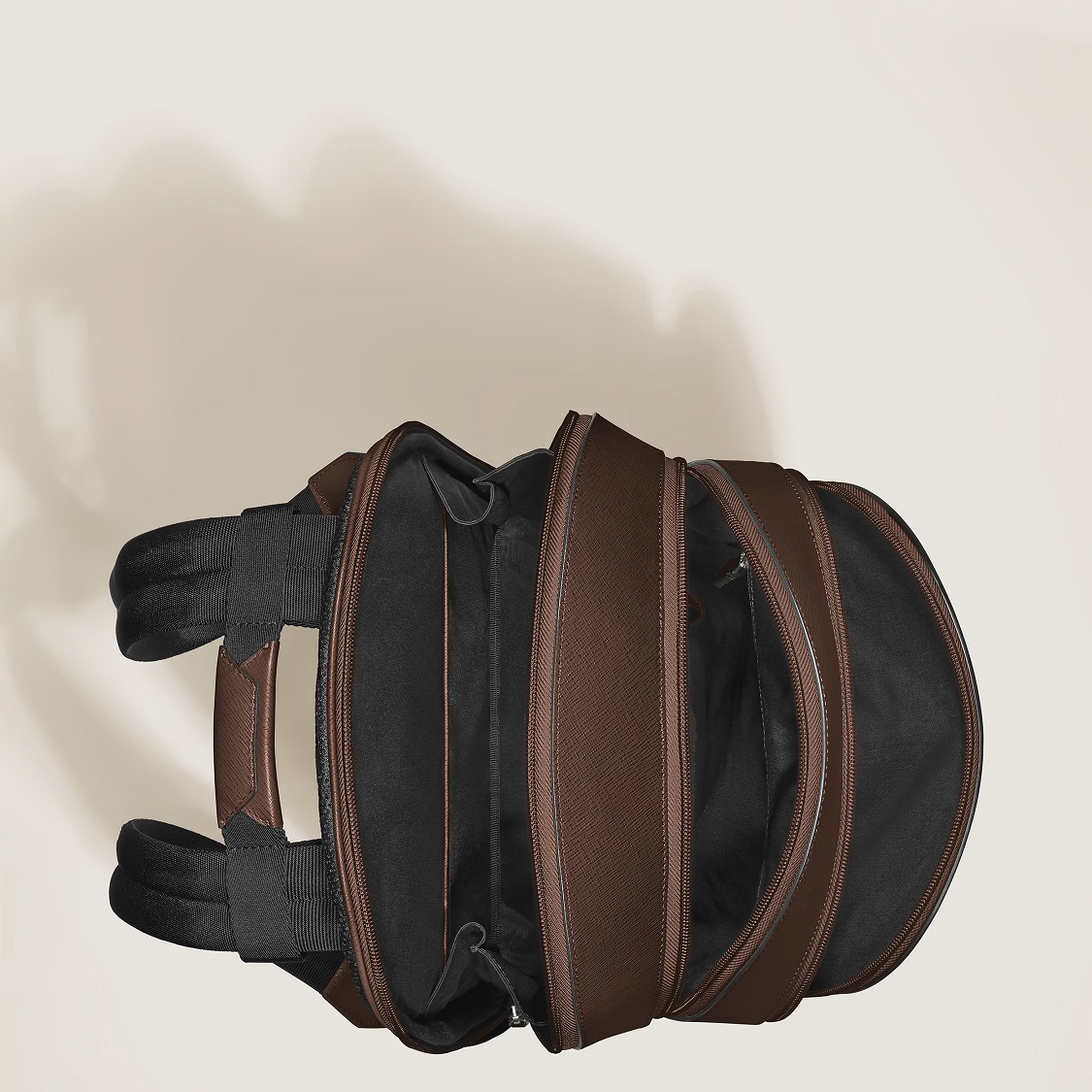 MONTBLANC SARTORIAL ZAINO 3 SCOMPARTI COLORE EBONY - immagine 5