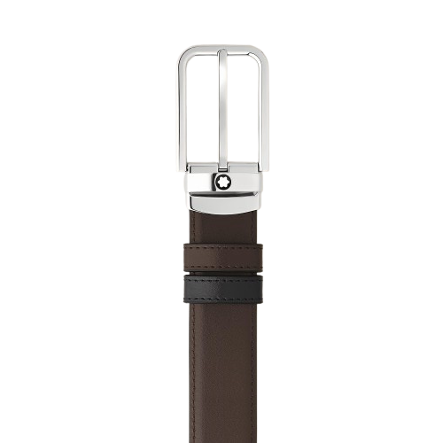 MONTBLANC Meisterstück 223405 Cintura Reversibile 3 Cm con Fibbia Rettangolare - immagine 4